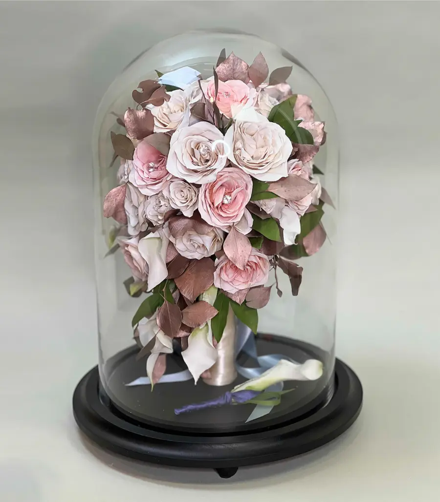 pink flower preservation