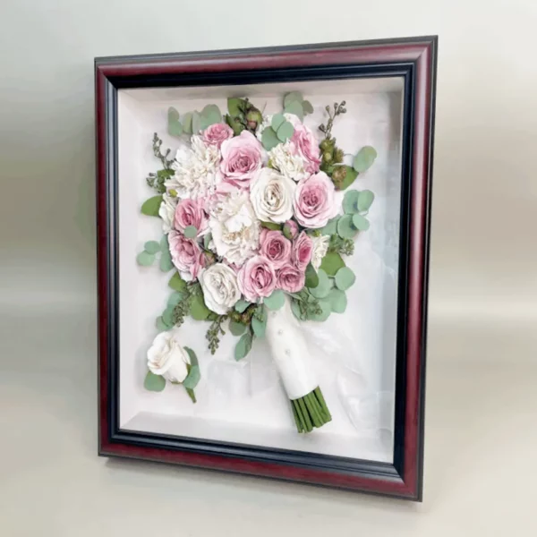 Floral Shadow Box with Wedding Bouquet | 12x16 - Image 8